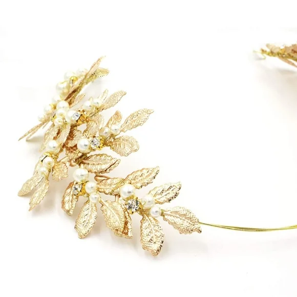 🆕 🚨2 article🚨Leaf Crown with ribbon & Arm Cuff - Picture 3 of 13